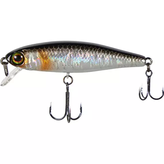 Воблер Jackall Tiny Fry 65SP 65mm 5.6g HL Silver & Black, фото 